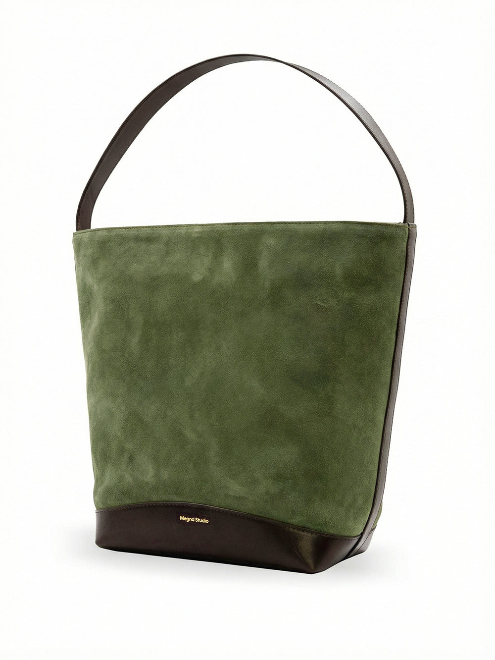 Lin Shoulder Bag • Green Suede