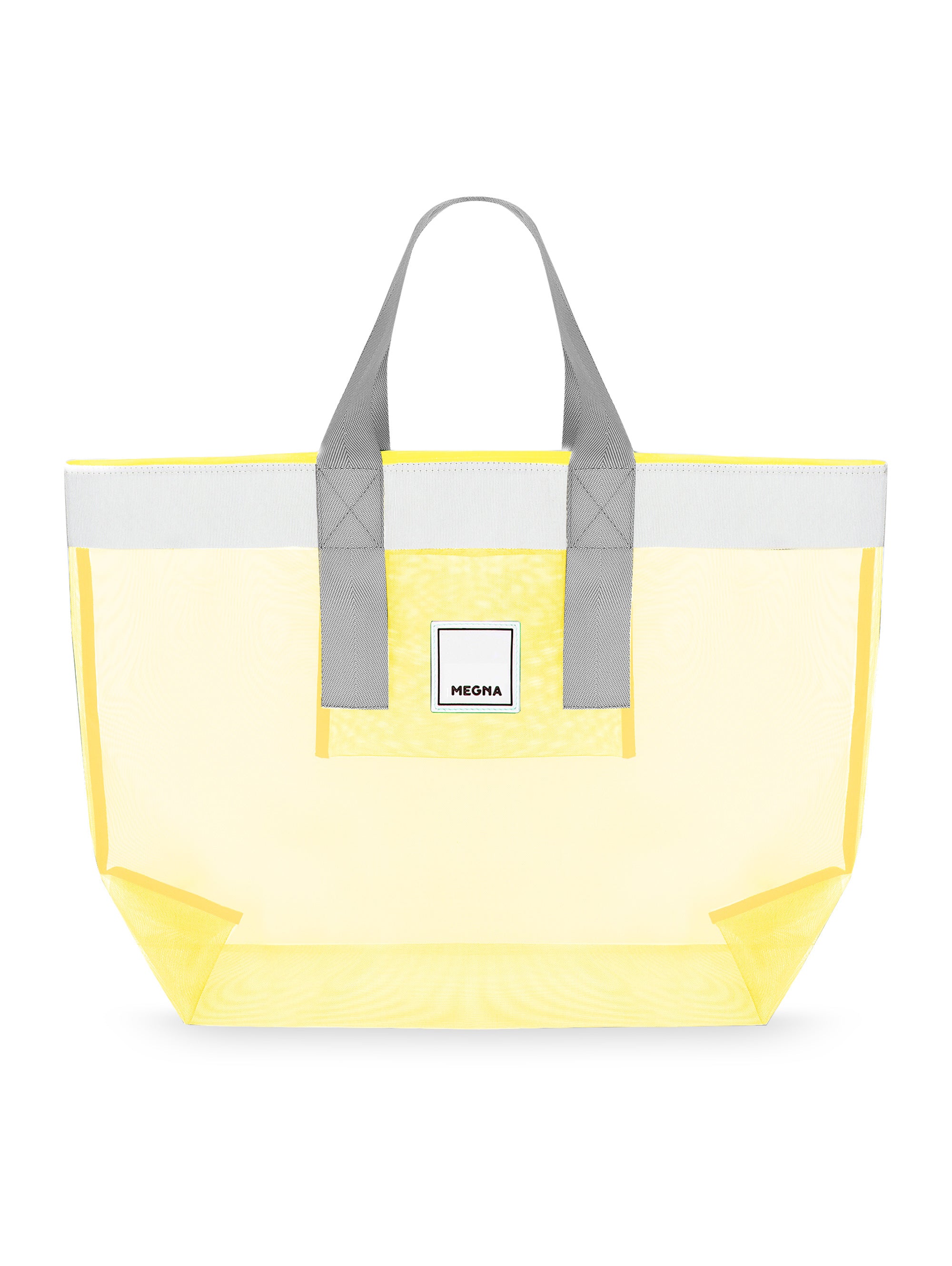 Grace Beach Bag • Horizontal • White on Yellow