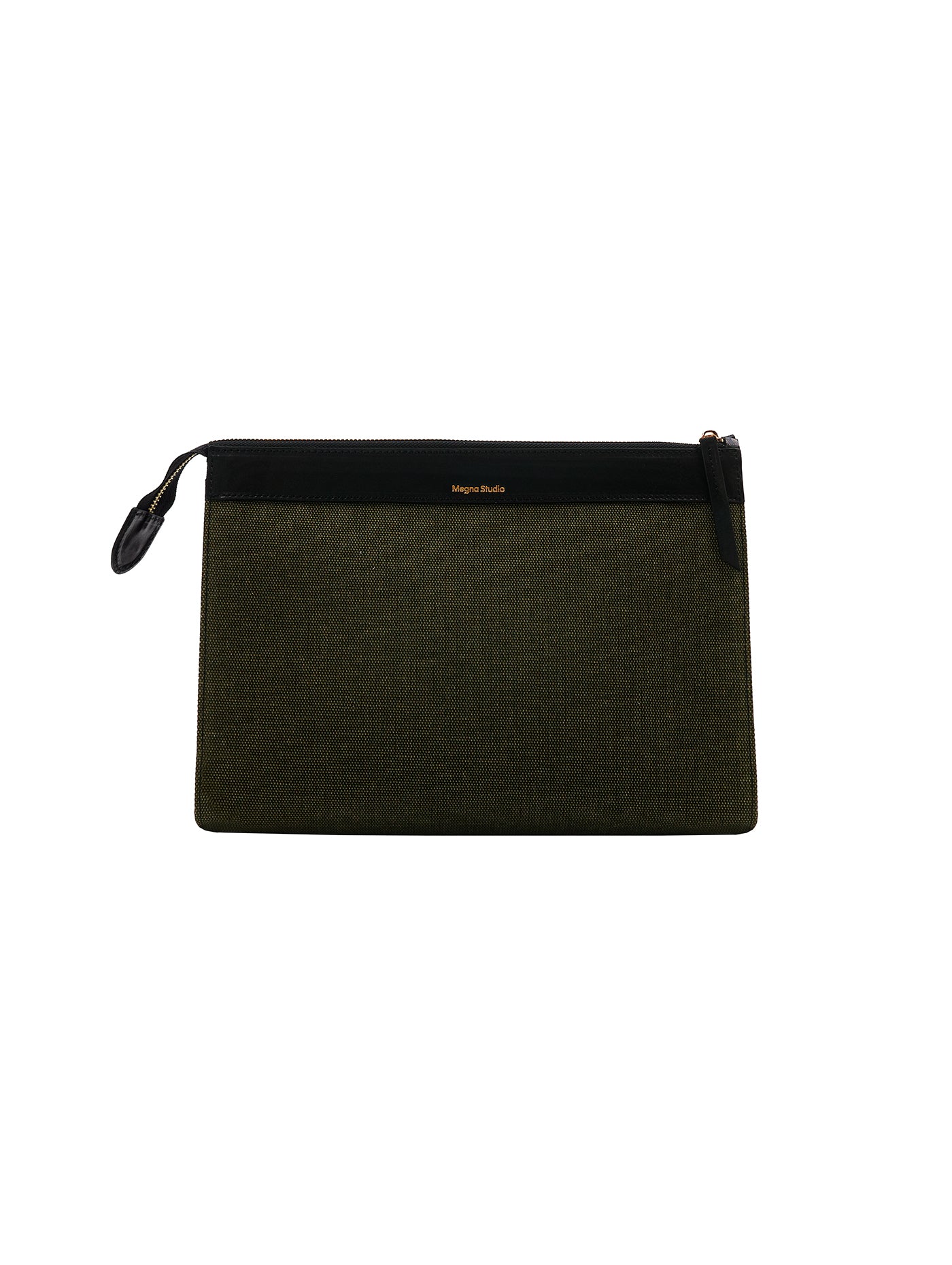 Luna Clutch • Medium • Green Canvas