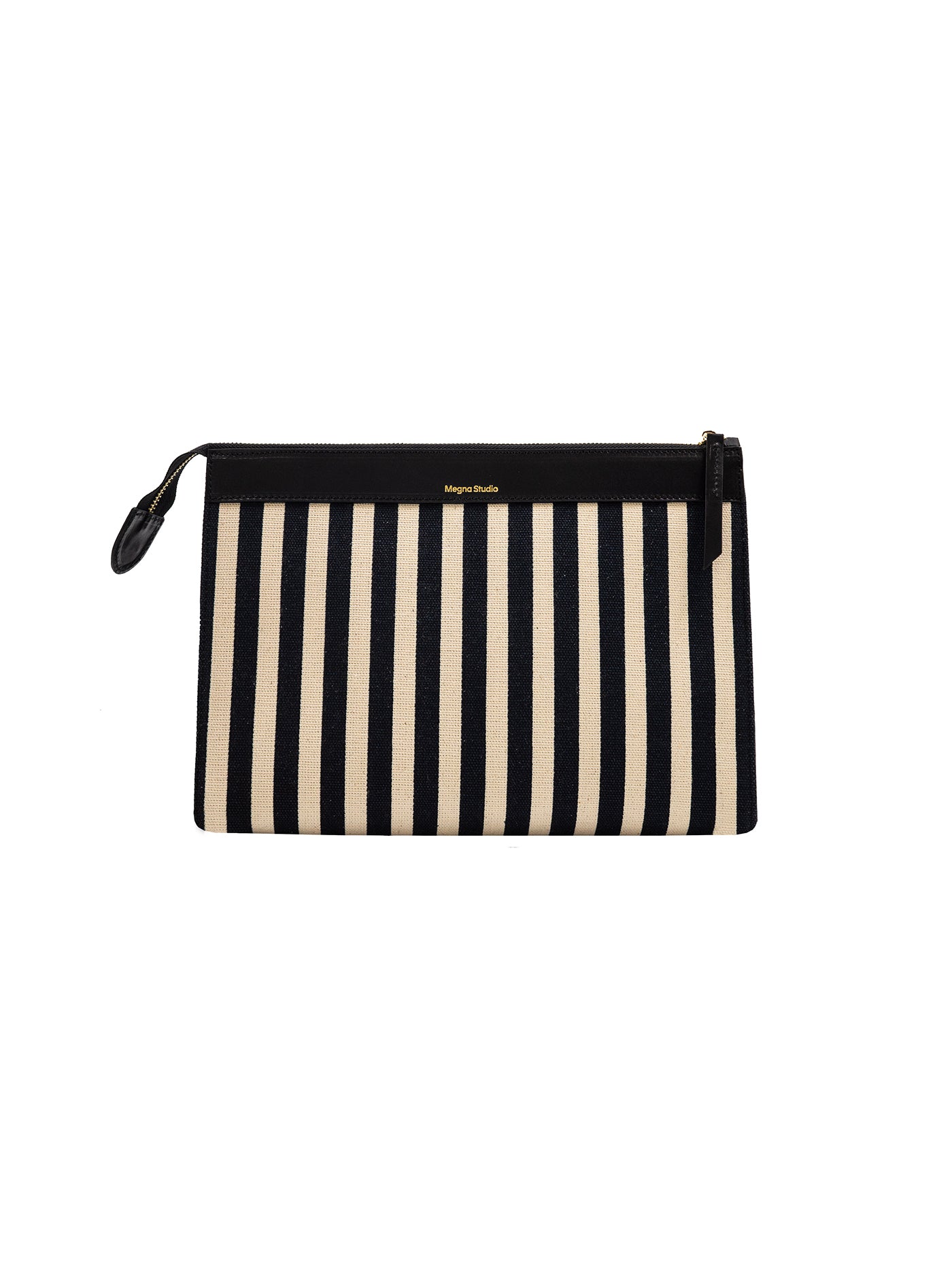 Luna Clutch • Medium • Striped Canvas