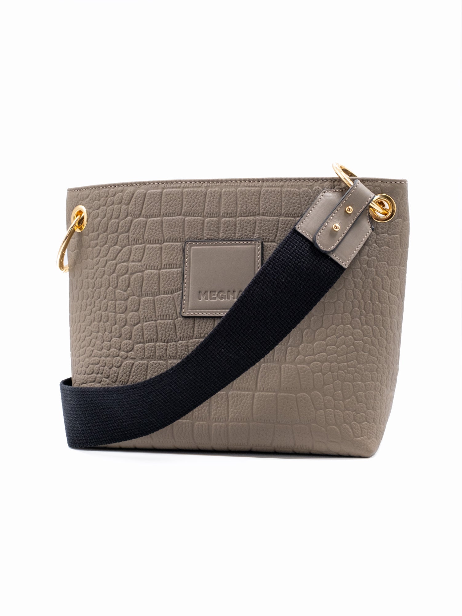 SANDRA BUCKET BAG • MINI • ETOUPE CROCO