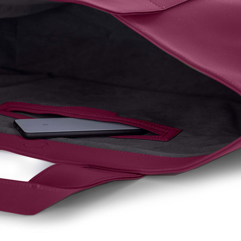 Large Cora Shoulder Bag • Matte Wine Red