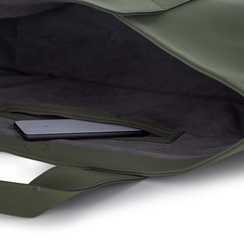 Large Cora Shoulder Bag • Matte Petrol Green