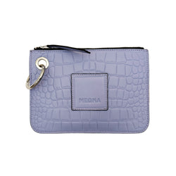 Nina Zip Pouch • Purple Croco