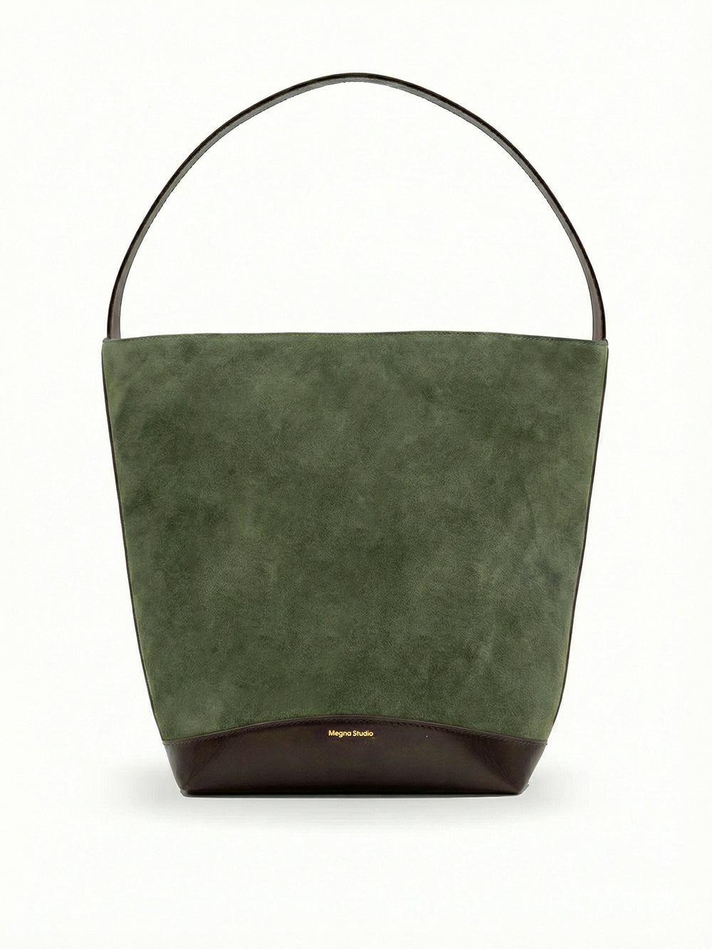 Lin Shoulder Bag • Green Suede