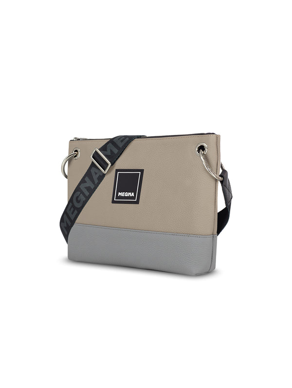 YOKO BAG • LEATHER GREY & MINK