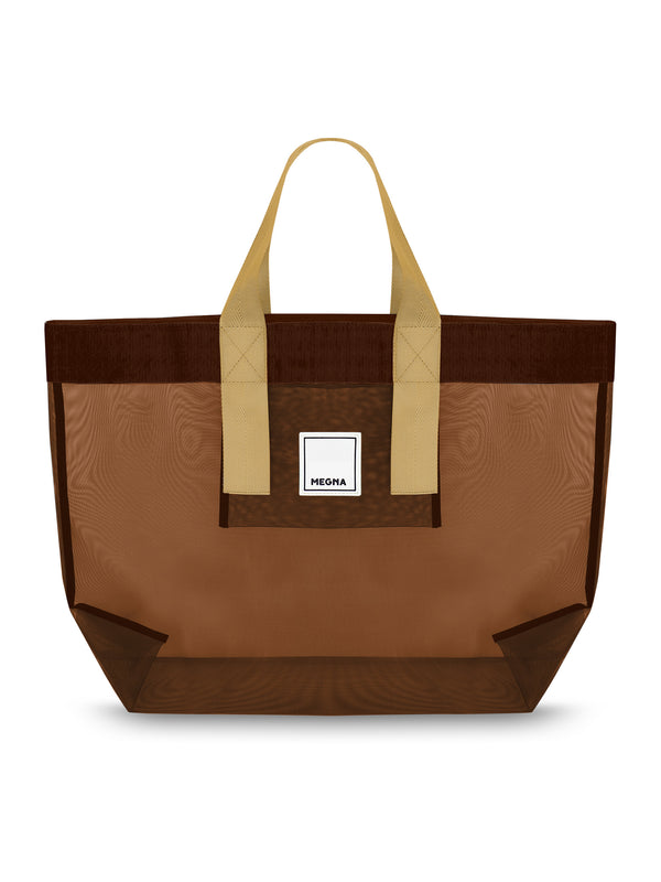 Grace Beach Bag • Horizontal • Brown on Brown