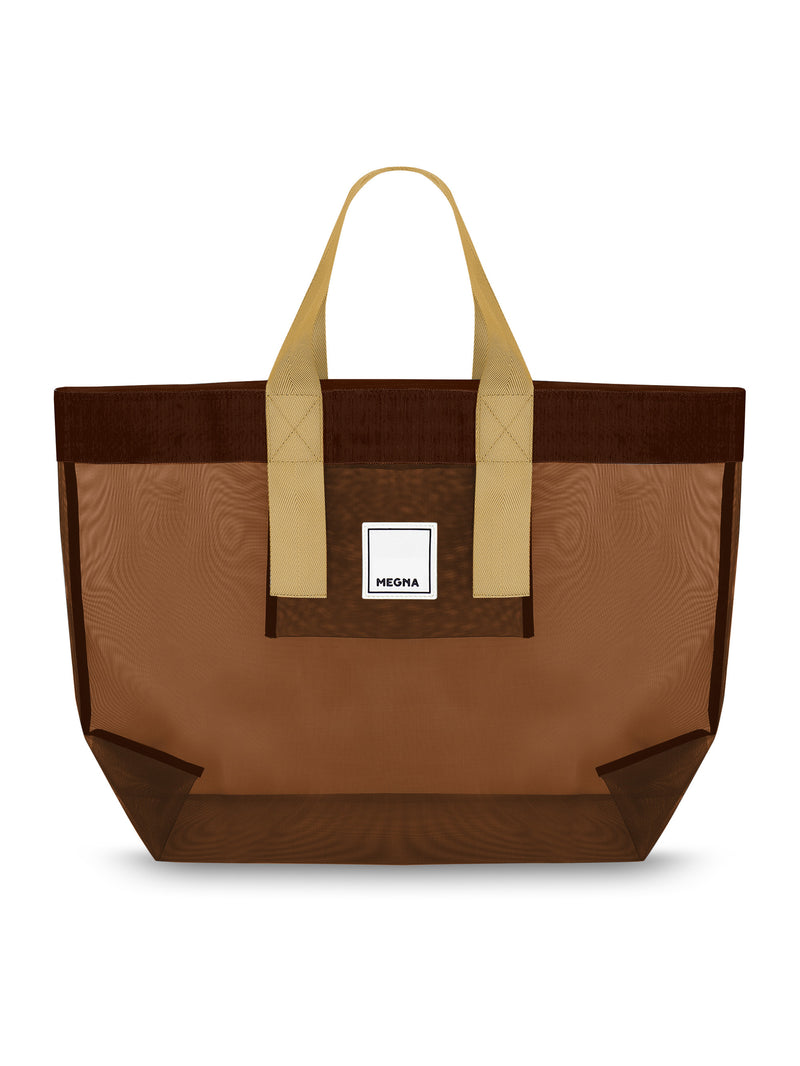 Grace Beach Bag • Horizontal • Brown on Brown