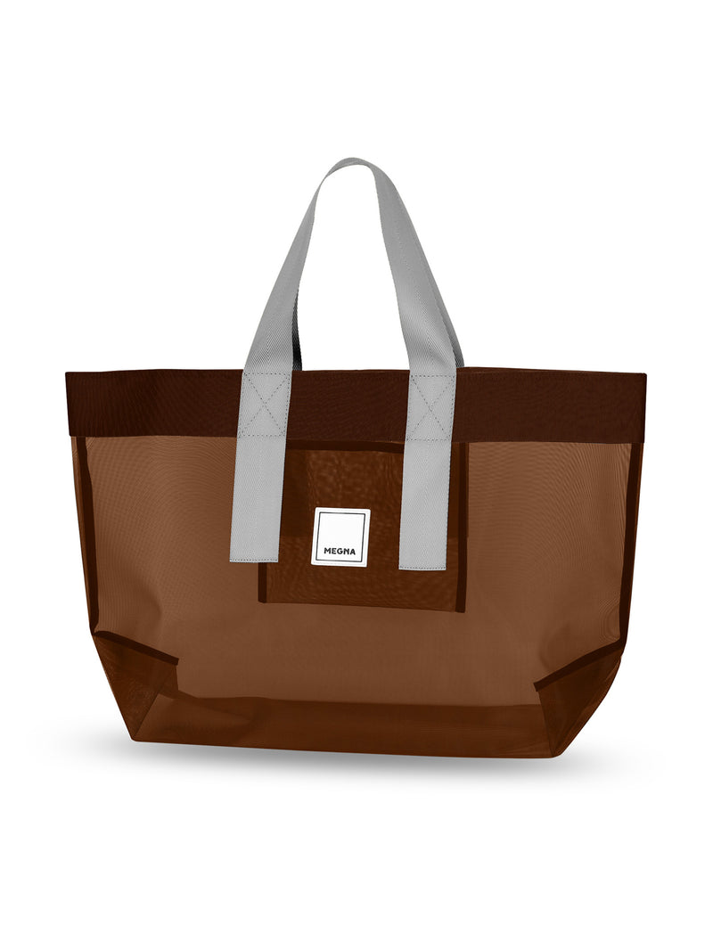 Grace Beach Bag • Horizontal • Brown on Brown