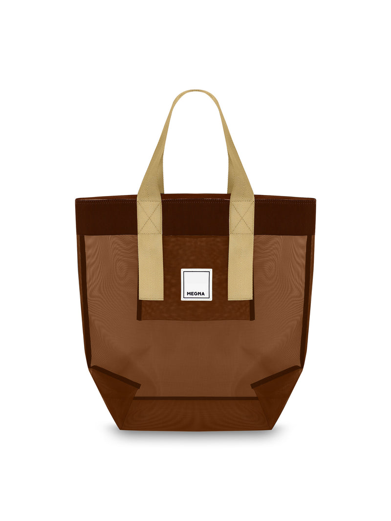 Grace Beach Bag • Vertical • All Brown