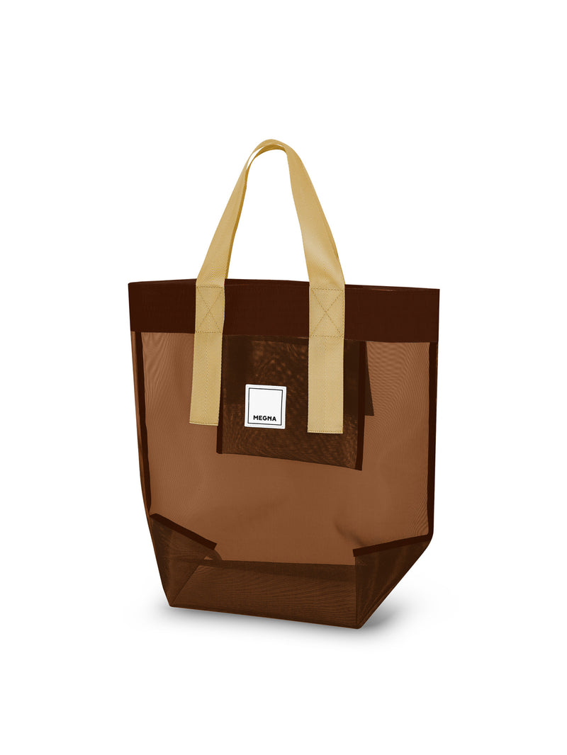 Grace Beach Bag • Vertical • All Brown