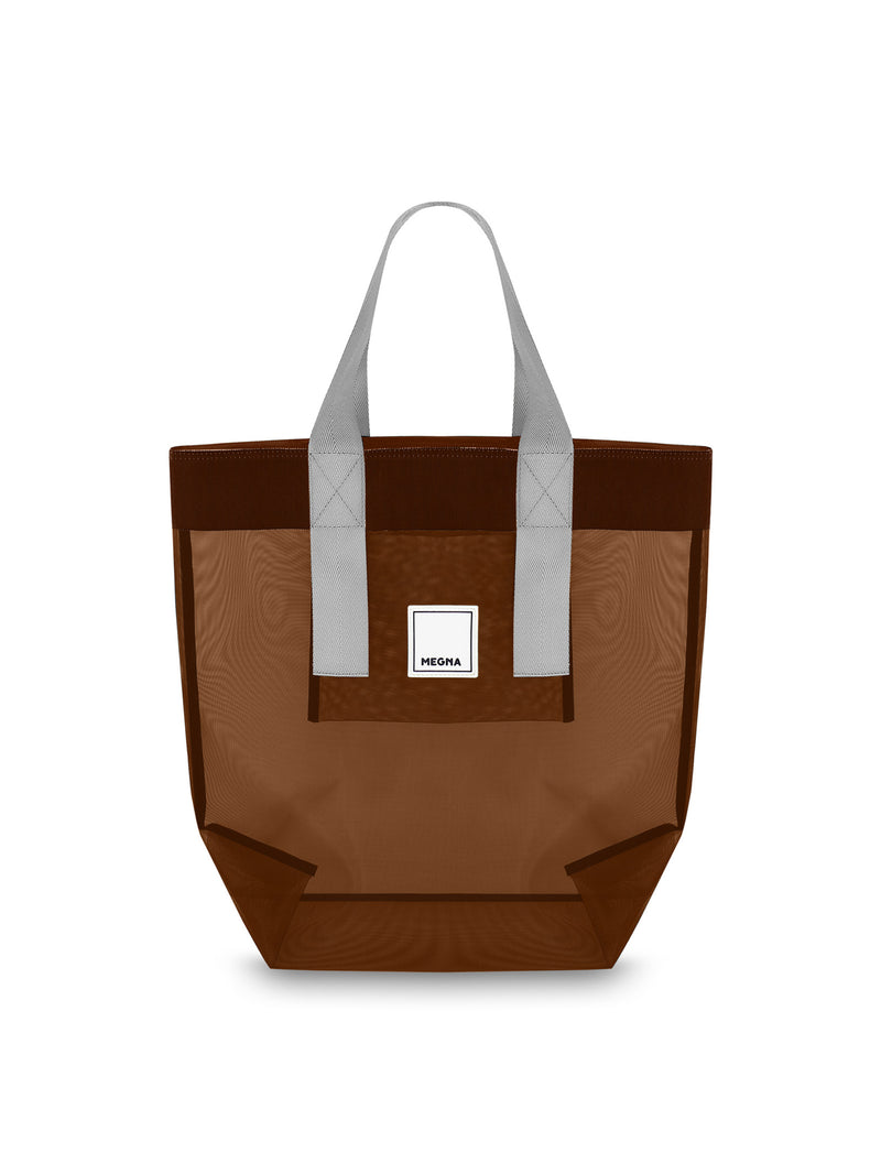 Grace Beach Bag • Vertical • All Brown