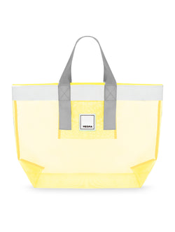 Grace Beach Bag • Horizontal • White on Yellow