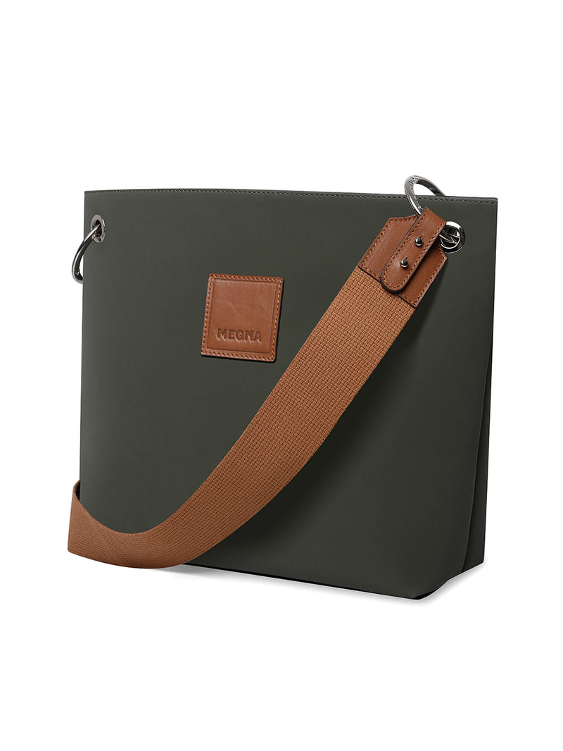 Medium Cora Bucket Bag • Petrol Green