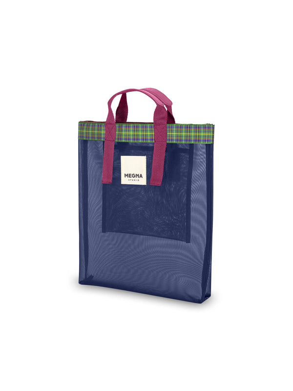 Irena Shopper Tote • Navy Blue