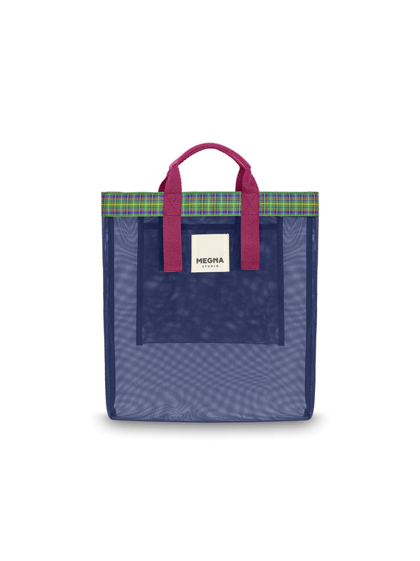 Irena Shopper Tote • Navy Blue