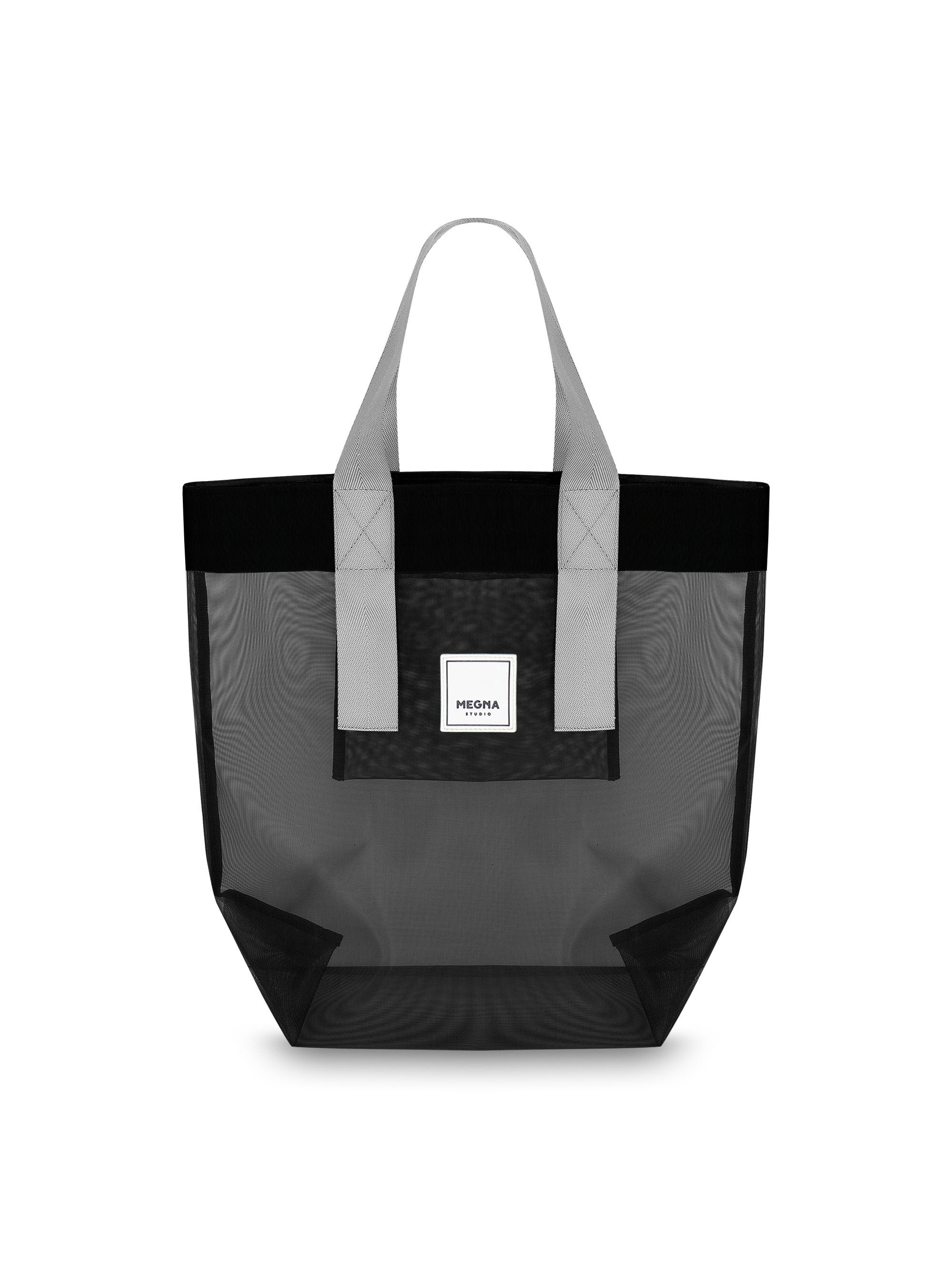 Grace Beach Bag • Vertical • Black on Black