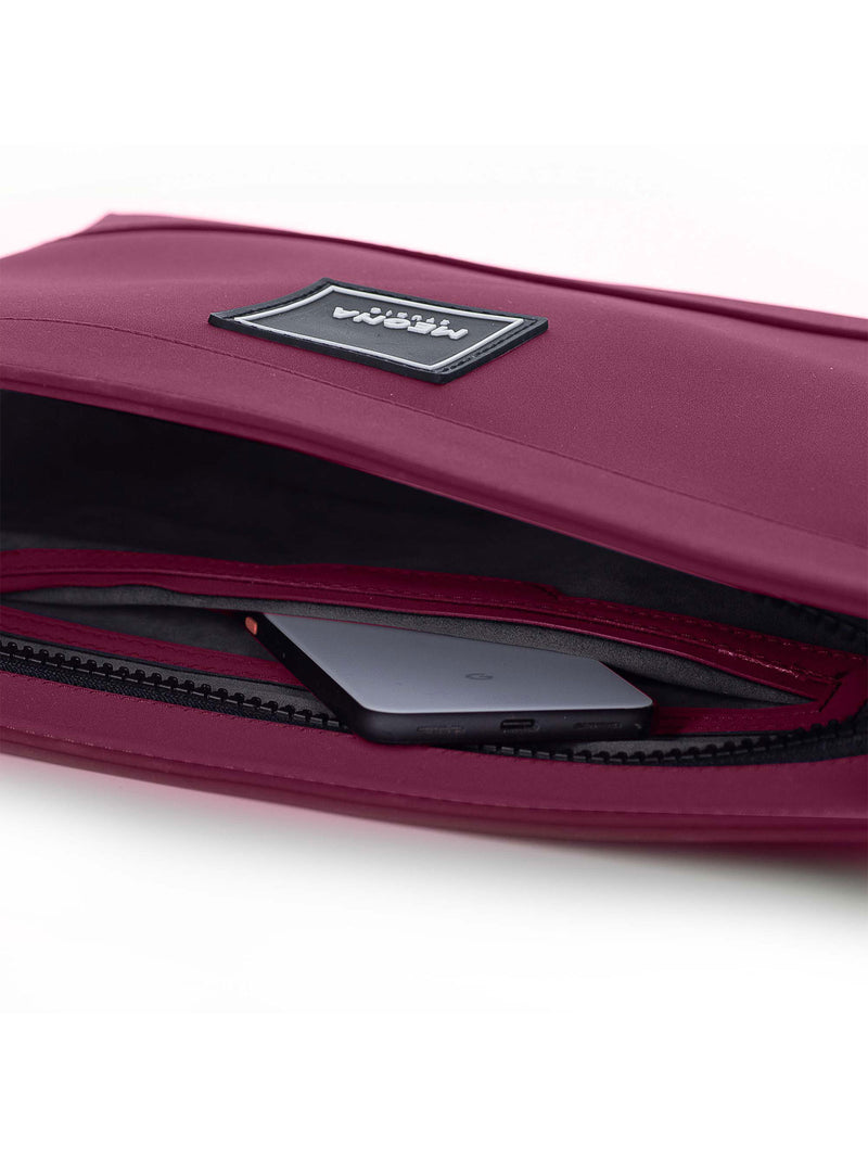 Cora Clutch • Matte Wine Red