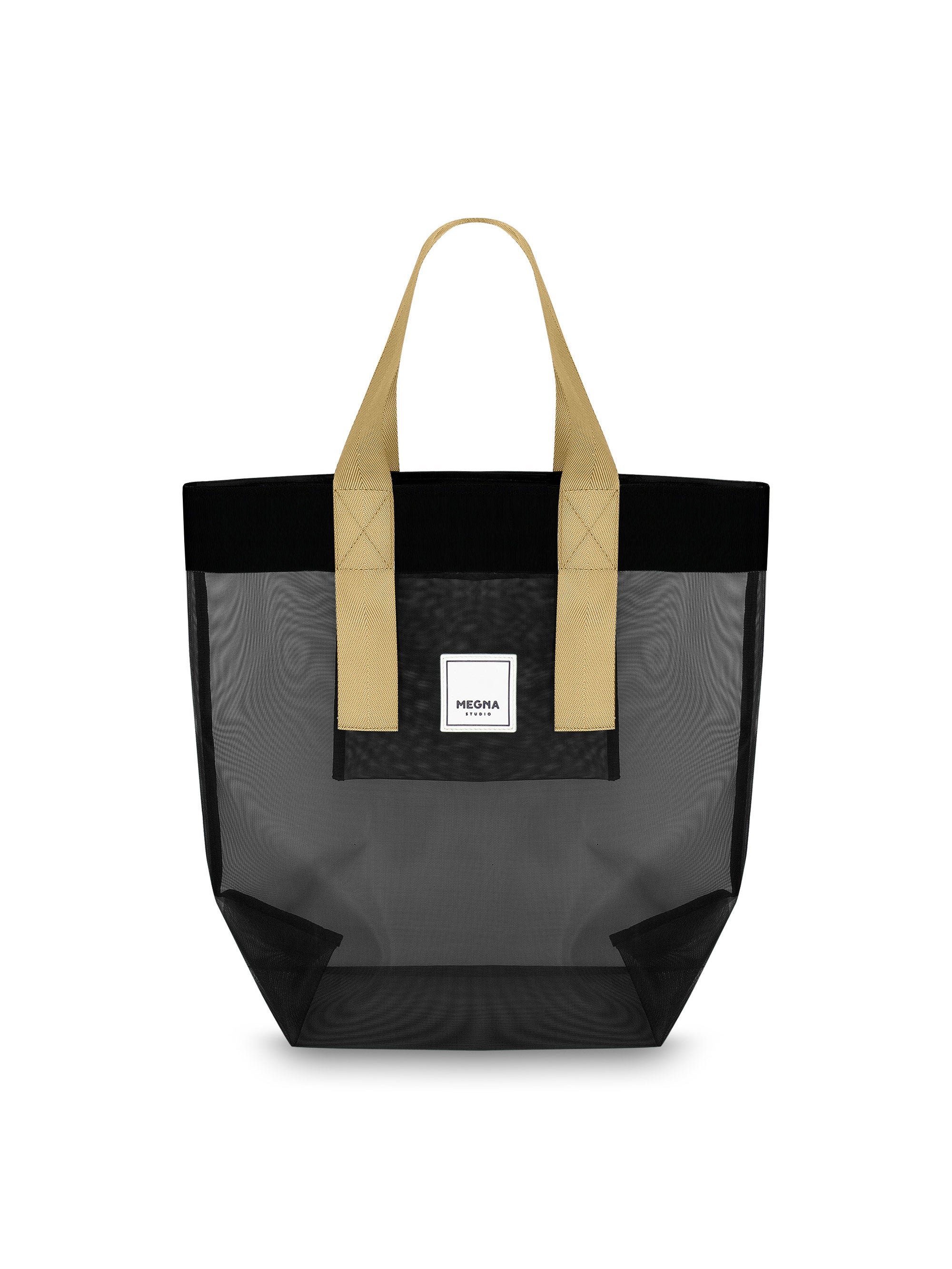 Grace Beach Bag • Vertical • Black on Black