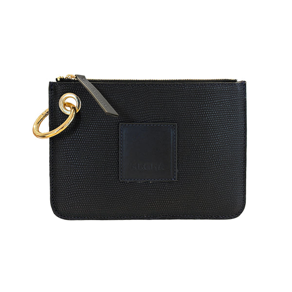 Nina Zip Pouch • Navy Snake