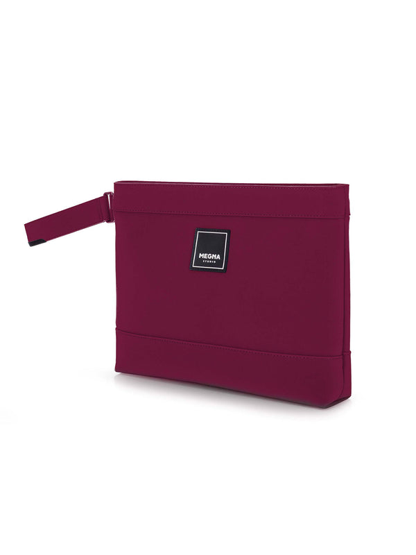 Cora Clutch • Matte Wine Red