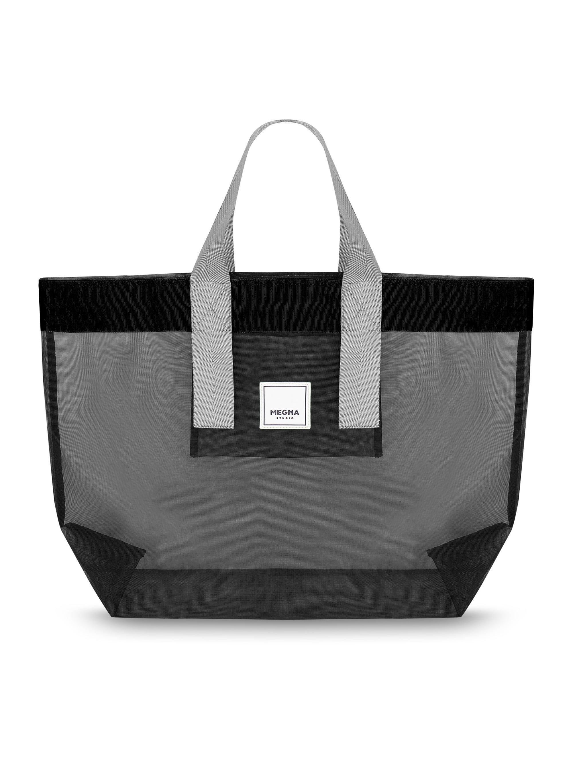 Grace Beach Bag • Horizontal • Black on Black