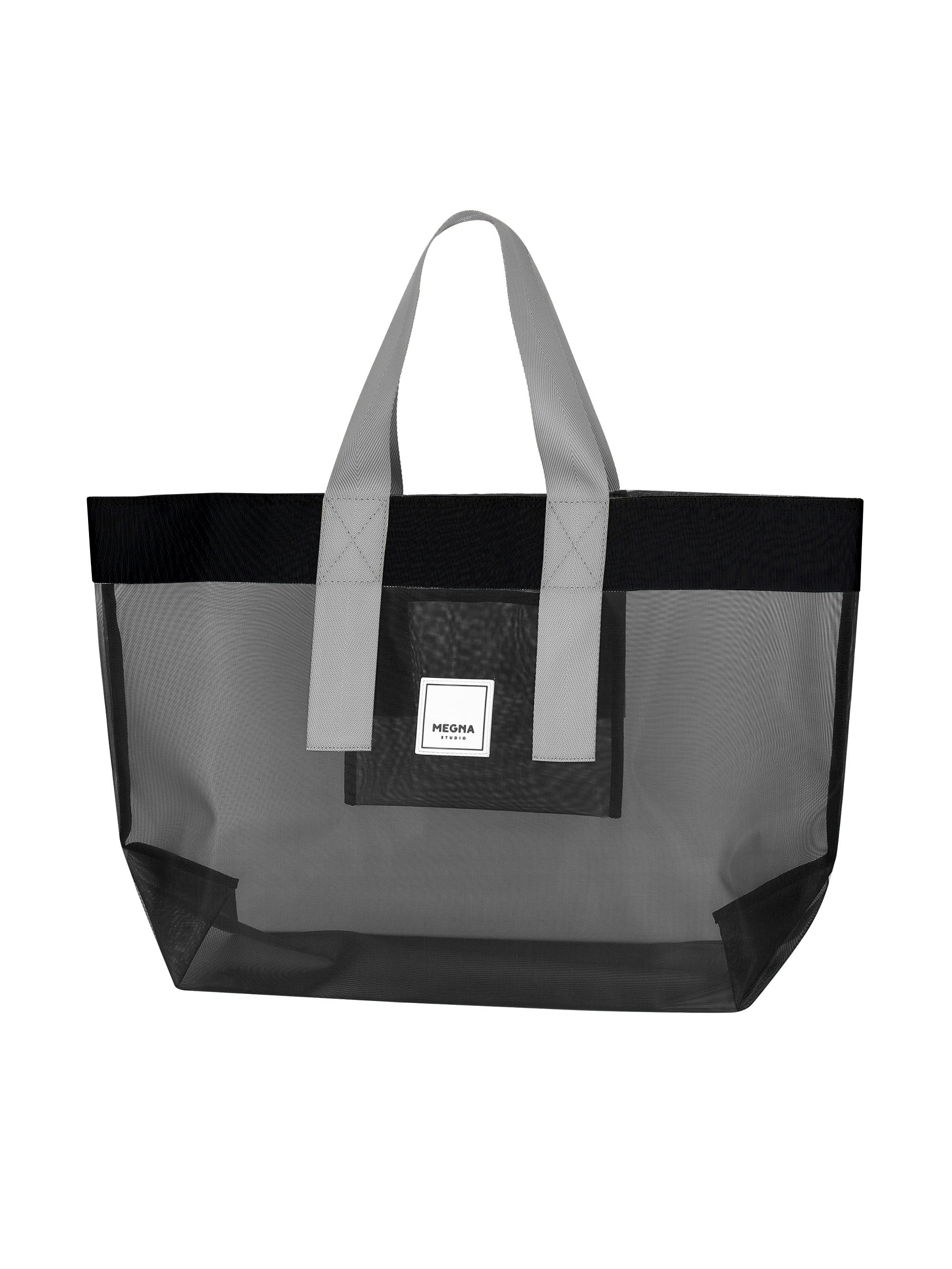 Grace Beach Bag • Horizontal • Black on Black