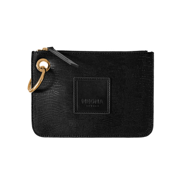 Nina Zip Pouch • Black Snake