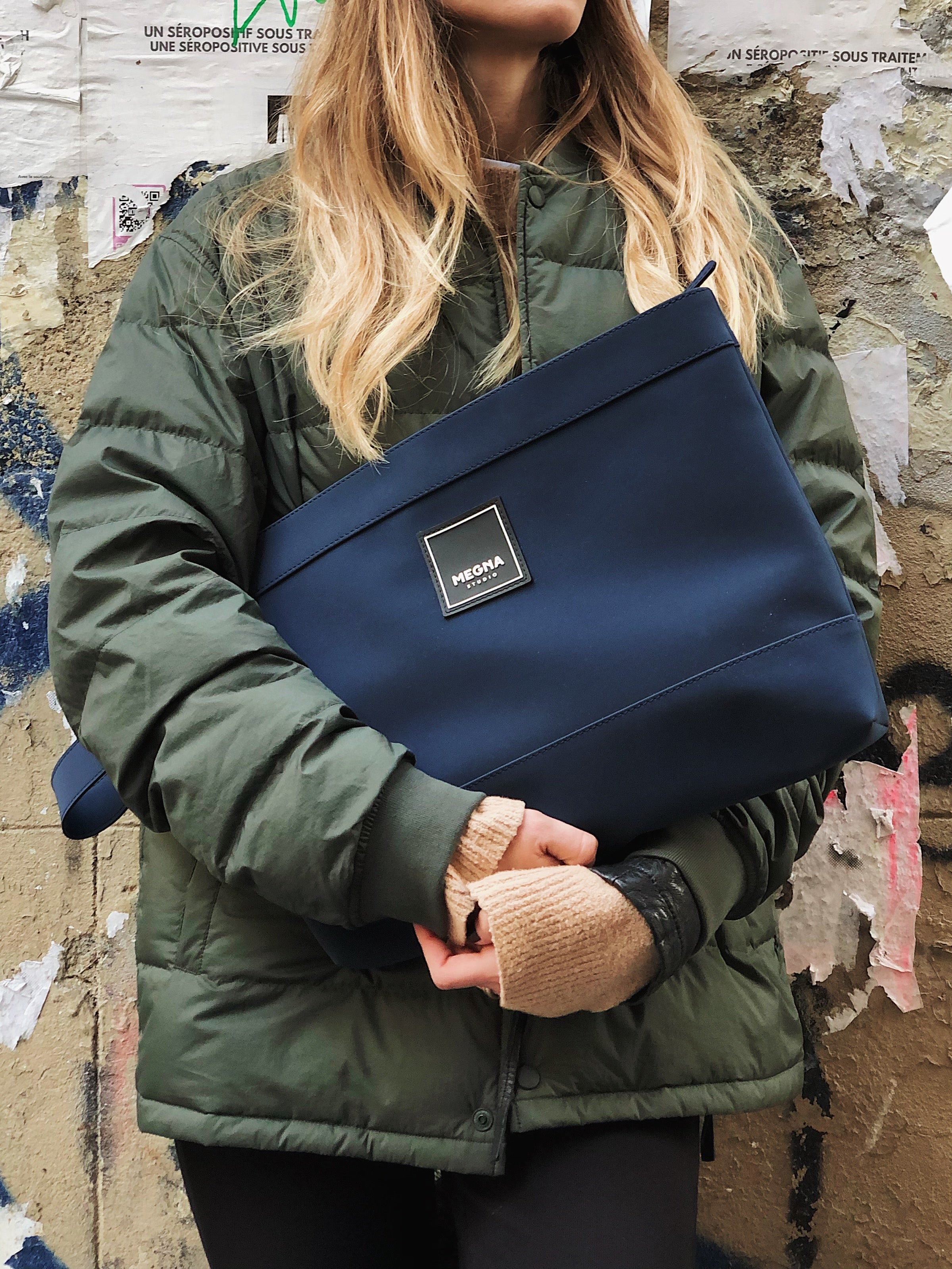 Cora Clutch • Matte Mineral Blue