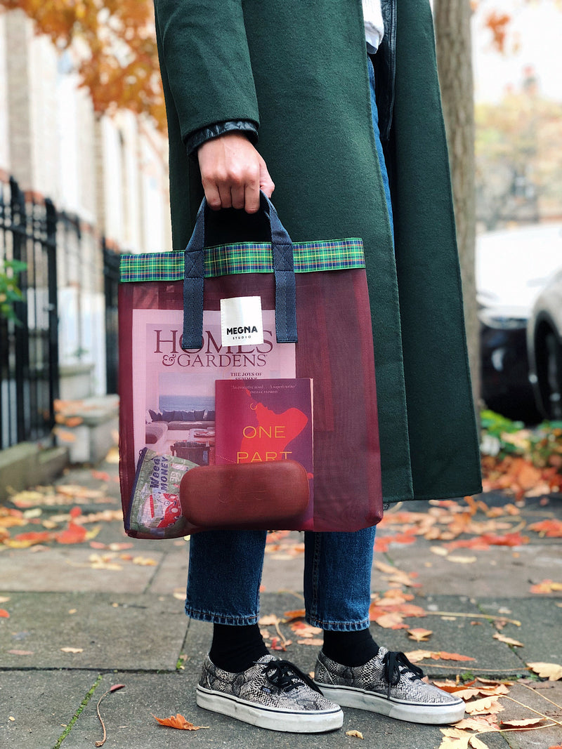 Irena Shopper Tote • Cherry