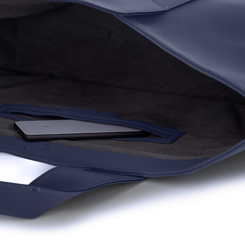 Large Cora Shoulder Bag • Matte Mineral Blue