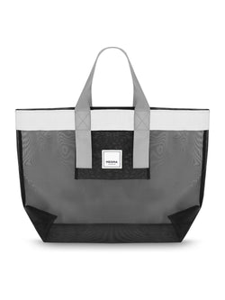 Grace Beach Bag • Horizontal • White on Black