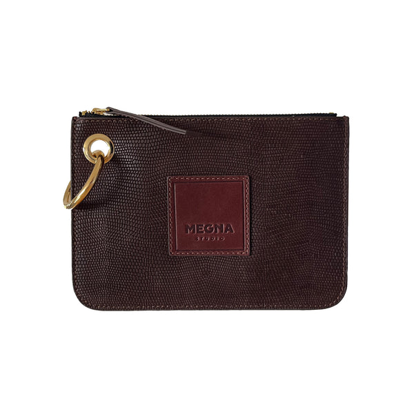 Nina Zip Pouch • Brown Snake