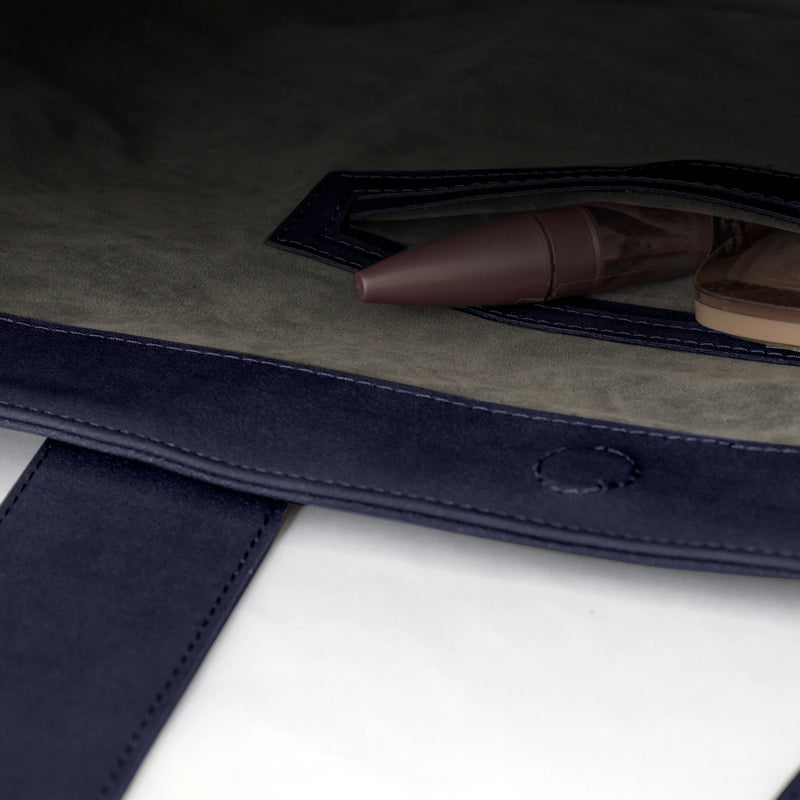 Medium Cora Shoulder Bag • Sanded Navy Blue