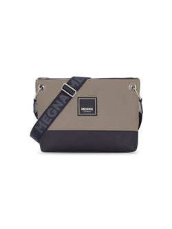 YOKO BAG • LEATHER BLACK & BEIGE