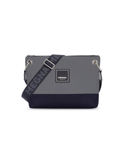YOKO BAG • LEATHER BLUE & GREY
