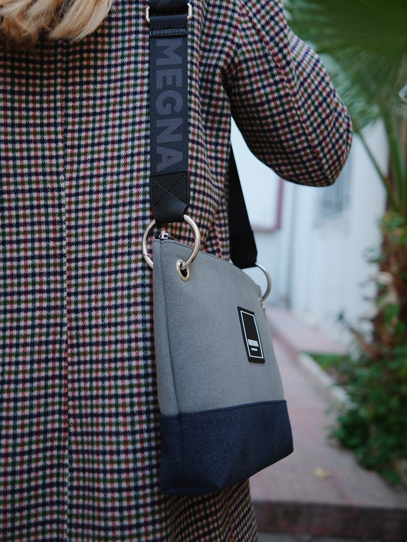 YOKO BAG • BLUE & GREY